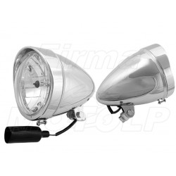 PRZEDNIE REFLEKTORY LIGHTBARY LAMPY PRZÓD 5,5 CALA CHROM METAL H4 12V 60/55W